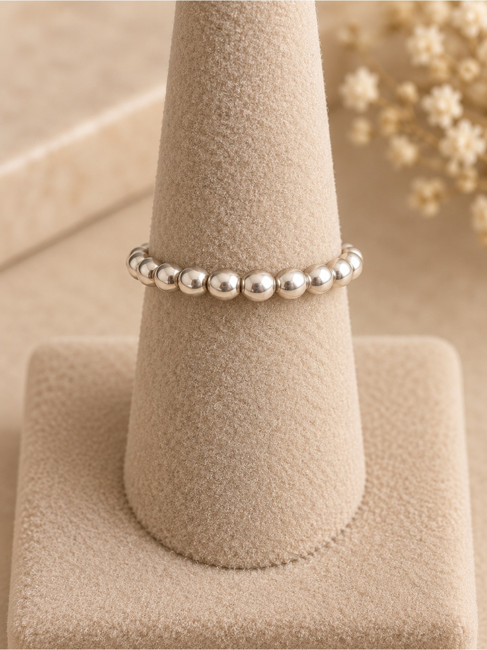 Vintage Pandora Cloud Nine Bubble Band Stacker Ring EUC 5 #718